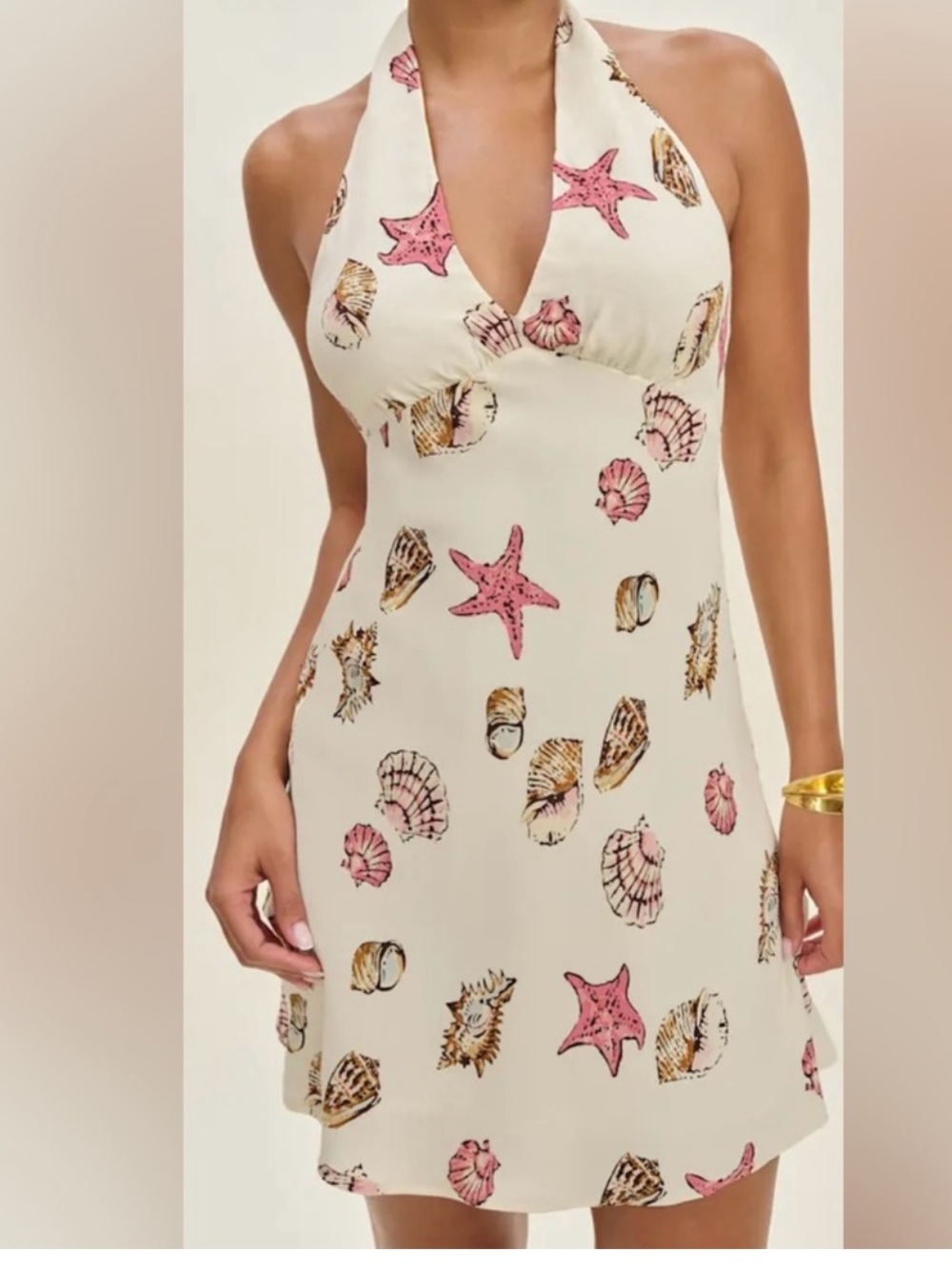 NWT Reformation Delanie Dress in Concha size S